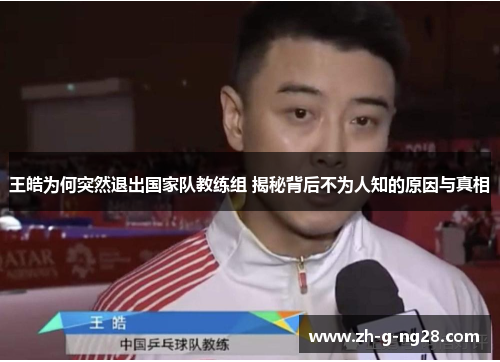 王皓为何突然退出国家队教练组 揭秘背后不为人知的原因与真相 王皓为何突然退出国家队教练组 揭秘背后不为人知的原因与真相
